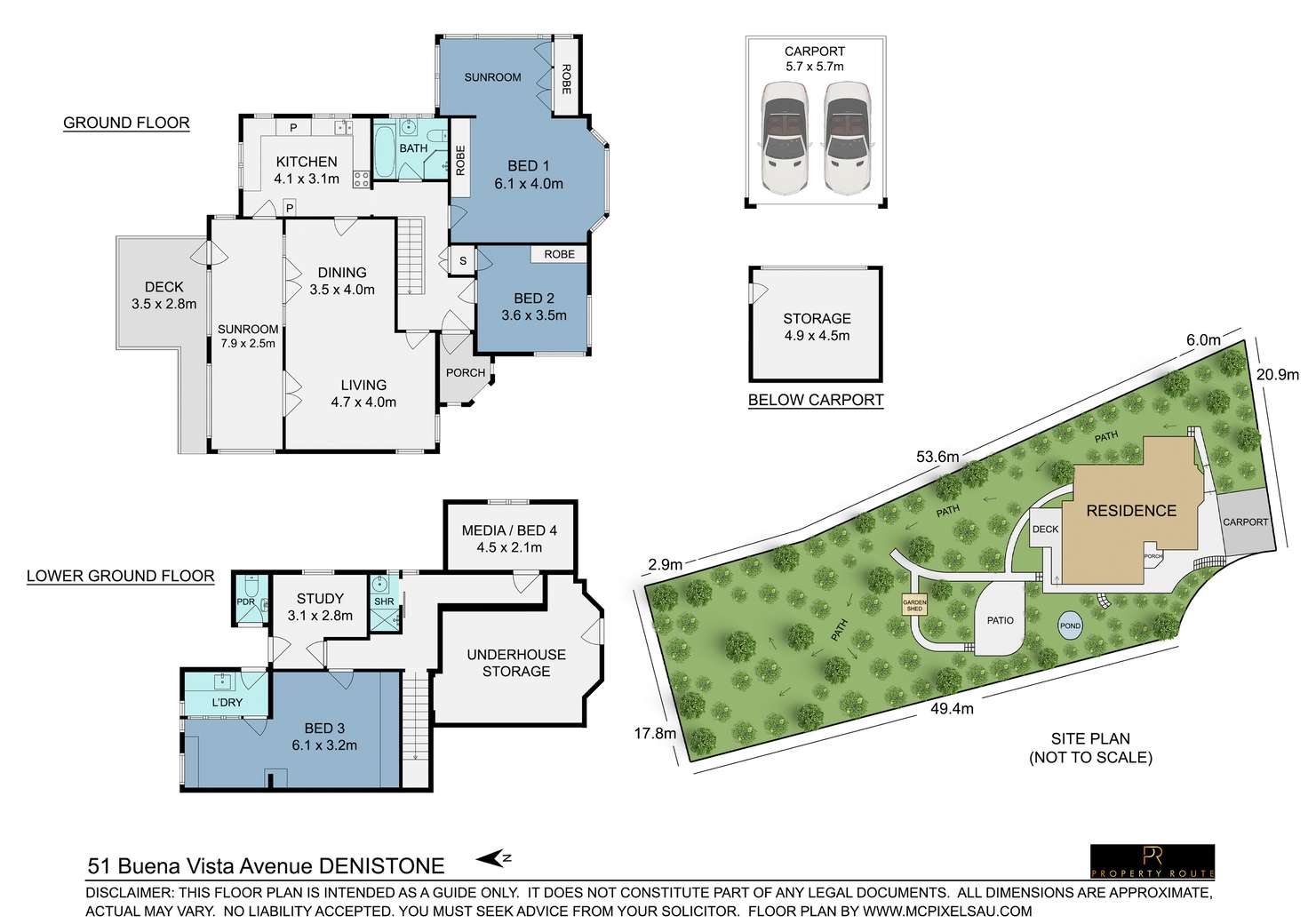 Floorplan of Homely house listing, 51 Buena Vista Avenue, Denistone NSW 2114