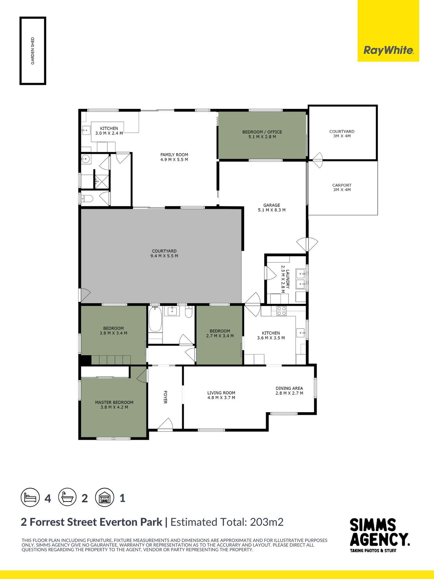 Floorplan of Homely house listing, 2 Forrest Street, Everton Park QLD 4053