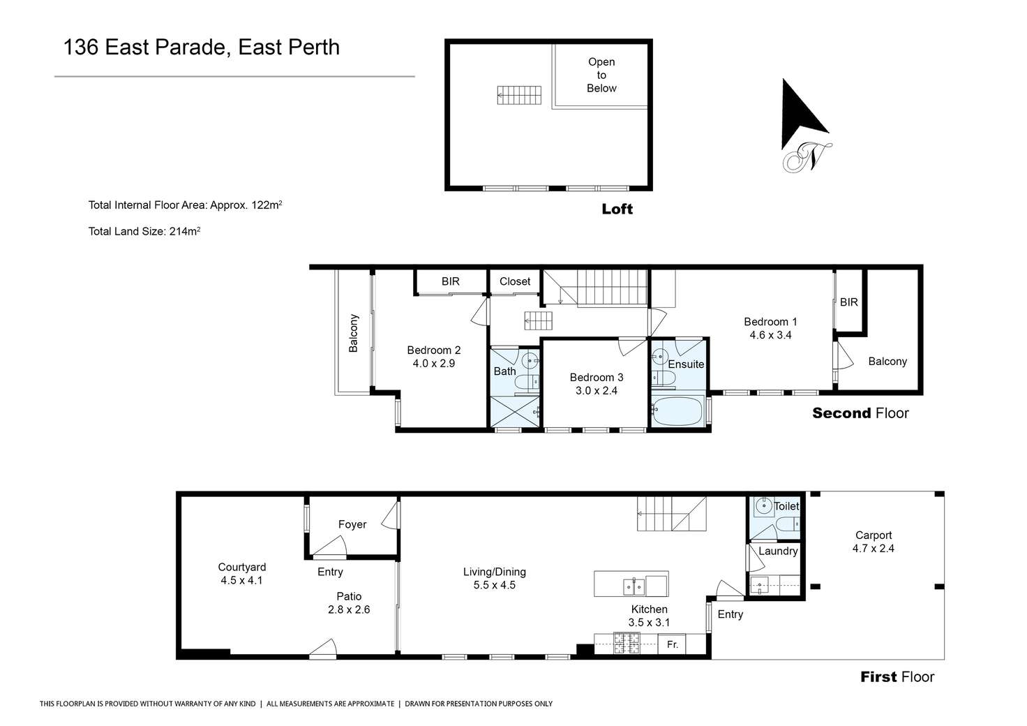 Floorplan of Homely townhouse listing, 136 East Parade, East Perth WA 6004