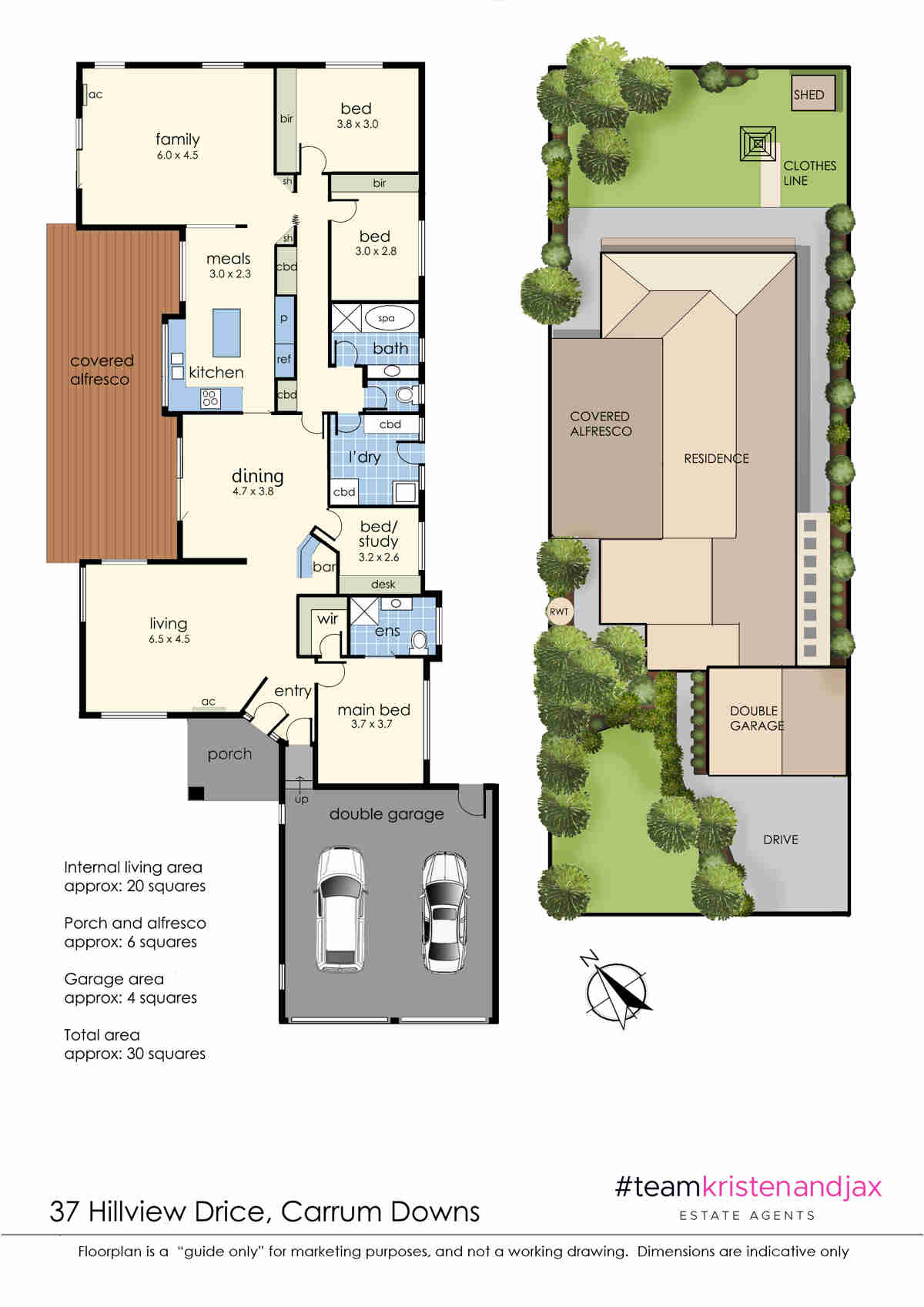Floorplan of Homely house listing, 37 Hillview Drive, Carrum Downs VIC 3201