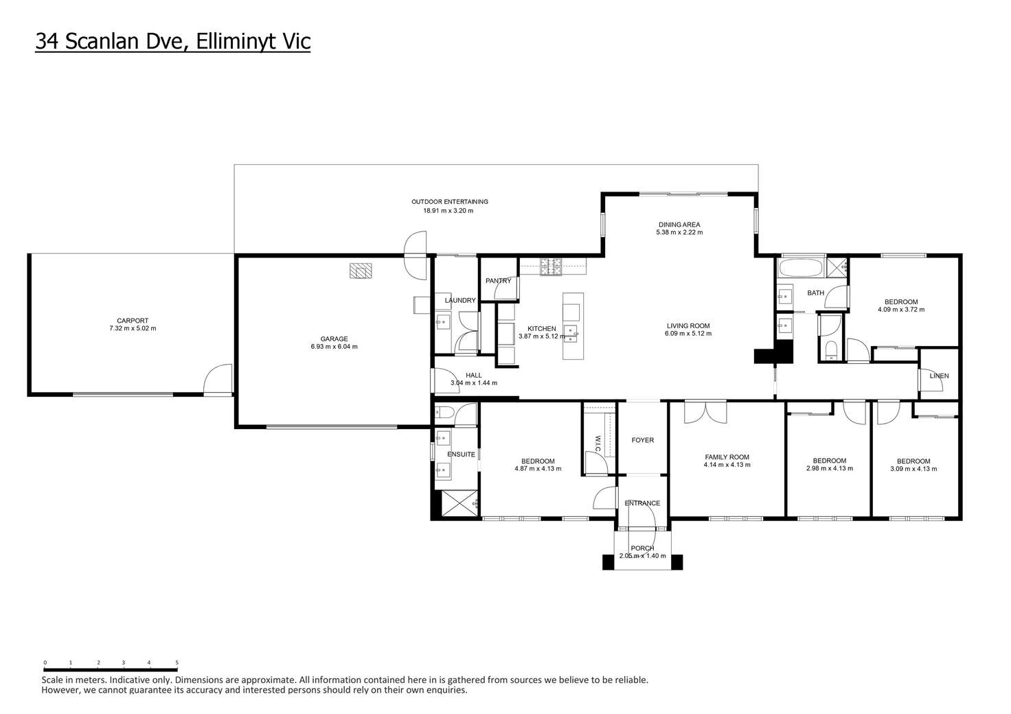 Floorplan of Homely house listing, 34 Scanlan Drive, Elliminyt VIC 3250