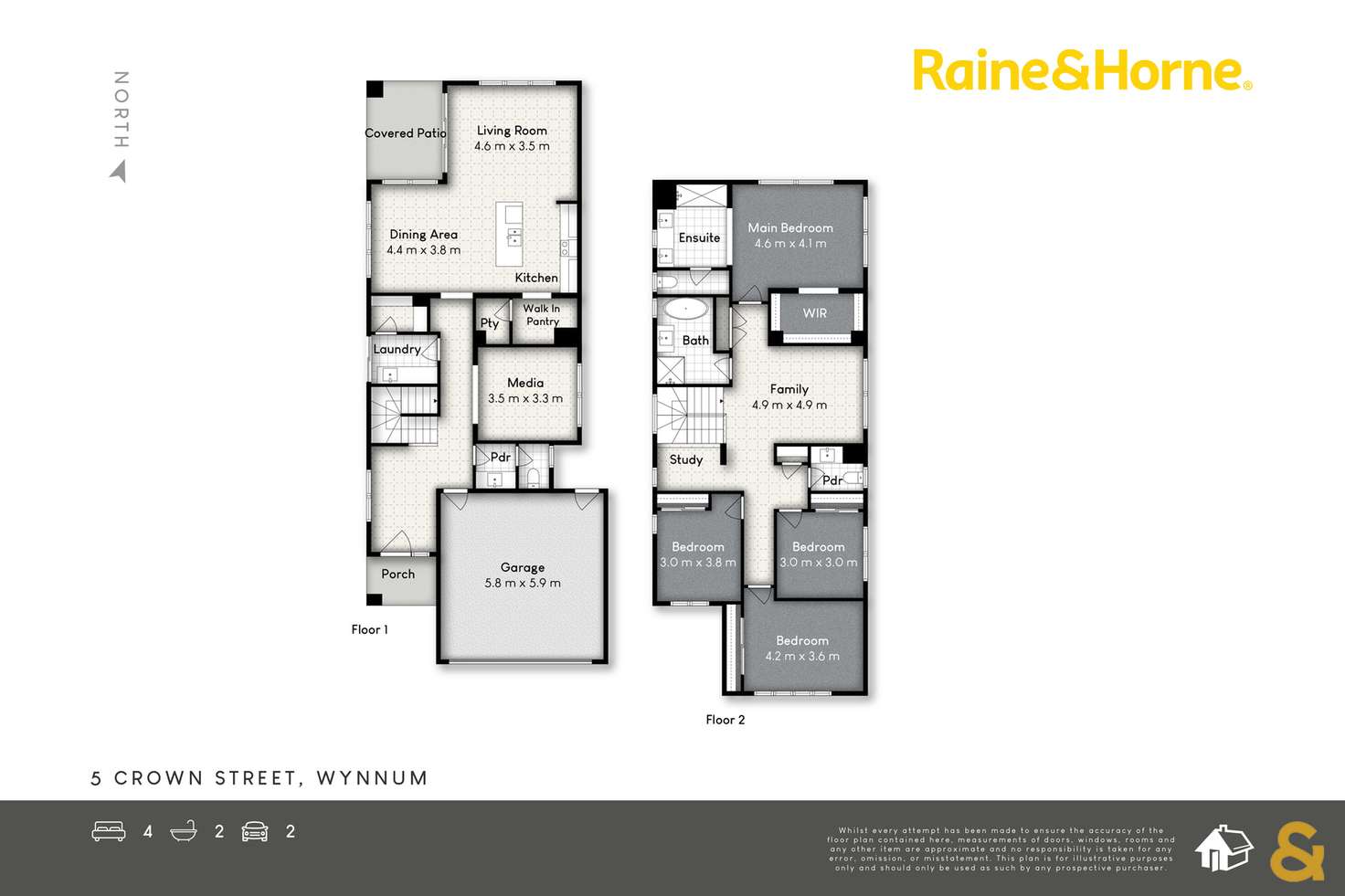 Floorplan of Homely house listing, 5 Crown Street, Wynnum QLD 4178