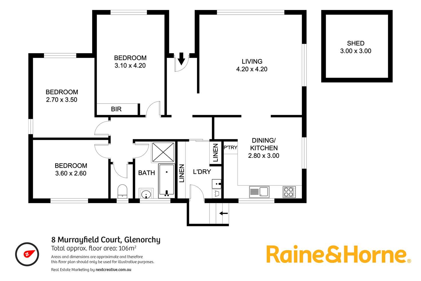 Floorplan of Homely house listing, 8 Murrayfield Court, Glenorchy TAS 7010