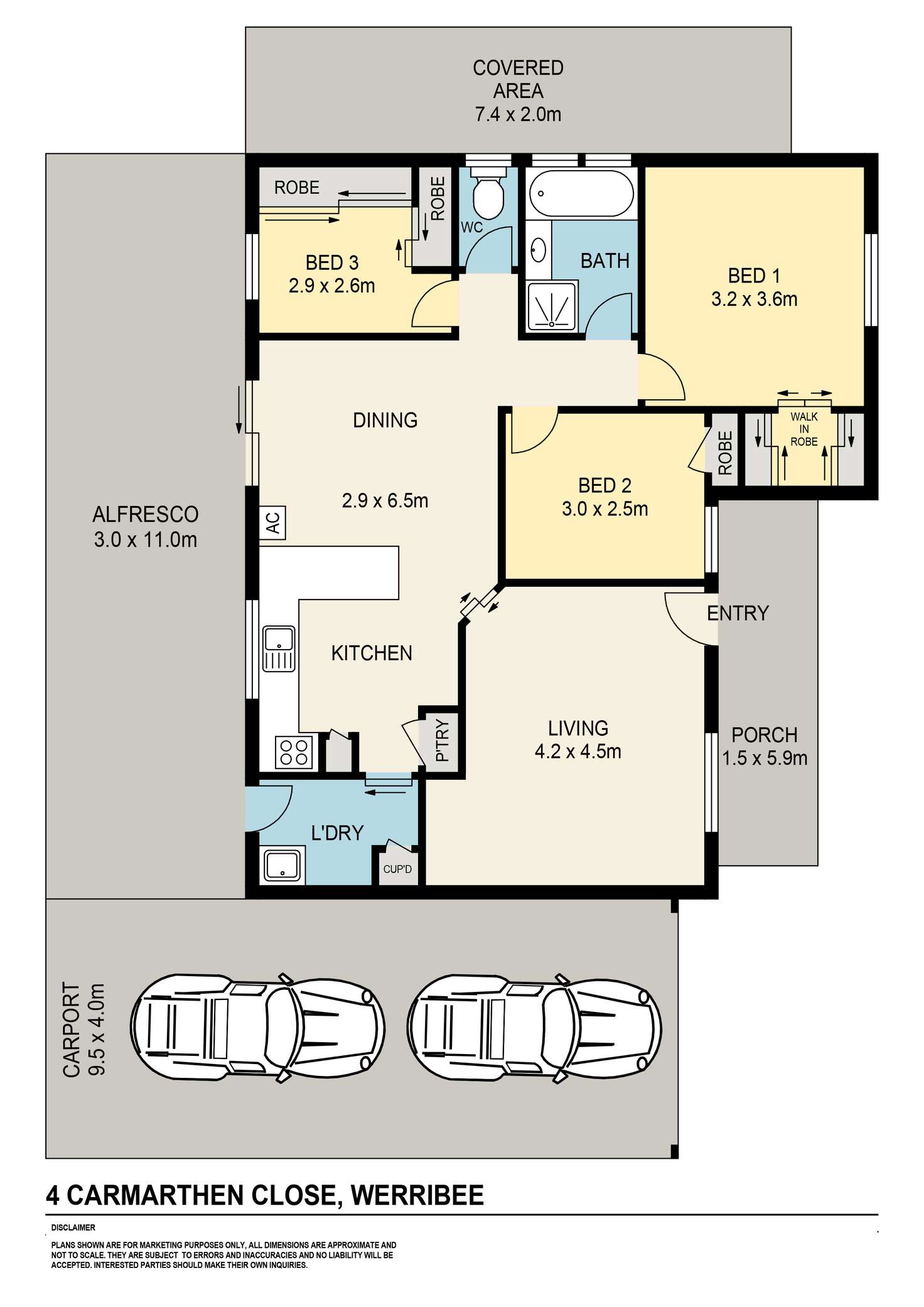 Floorplan of Homely house listing, 4 Carmarthen Close, Werribee VIC 3030