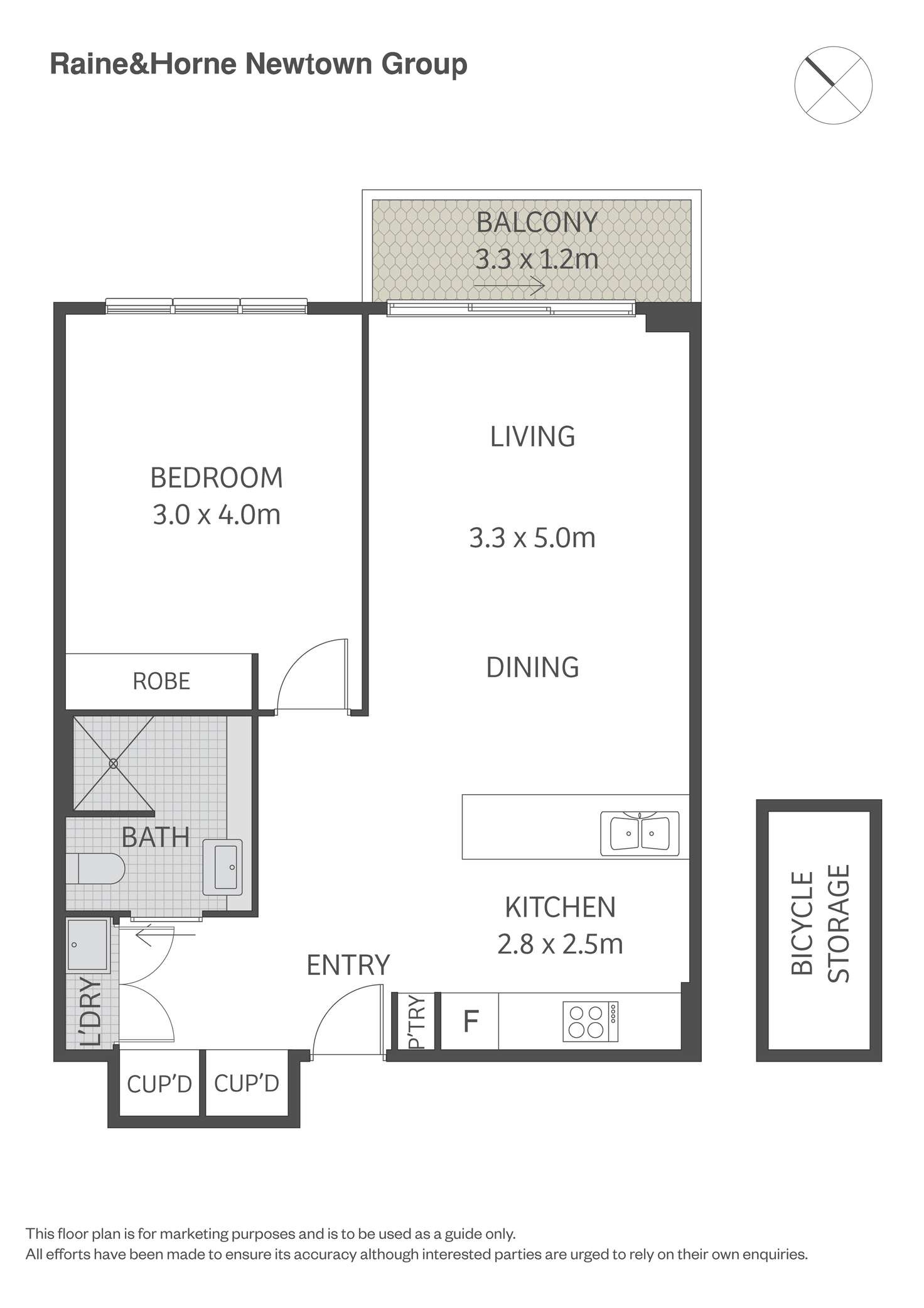 Floorplan of Homely apartment listing, 23/536a King Street, Newtown NSW 2042