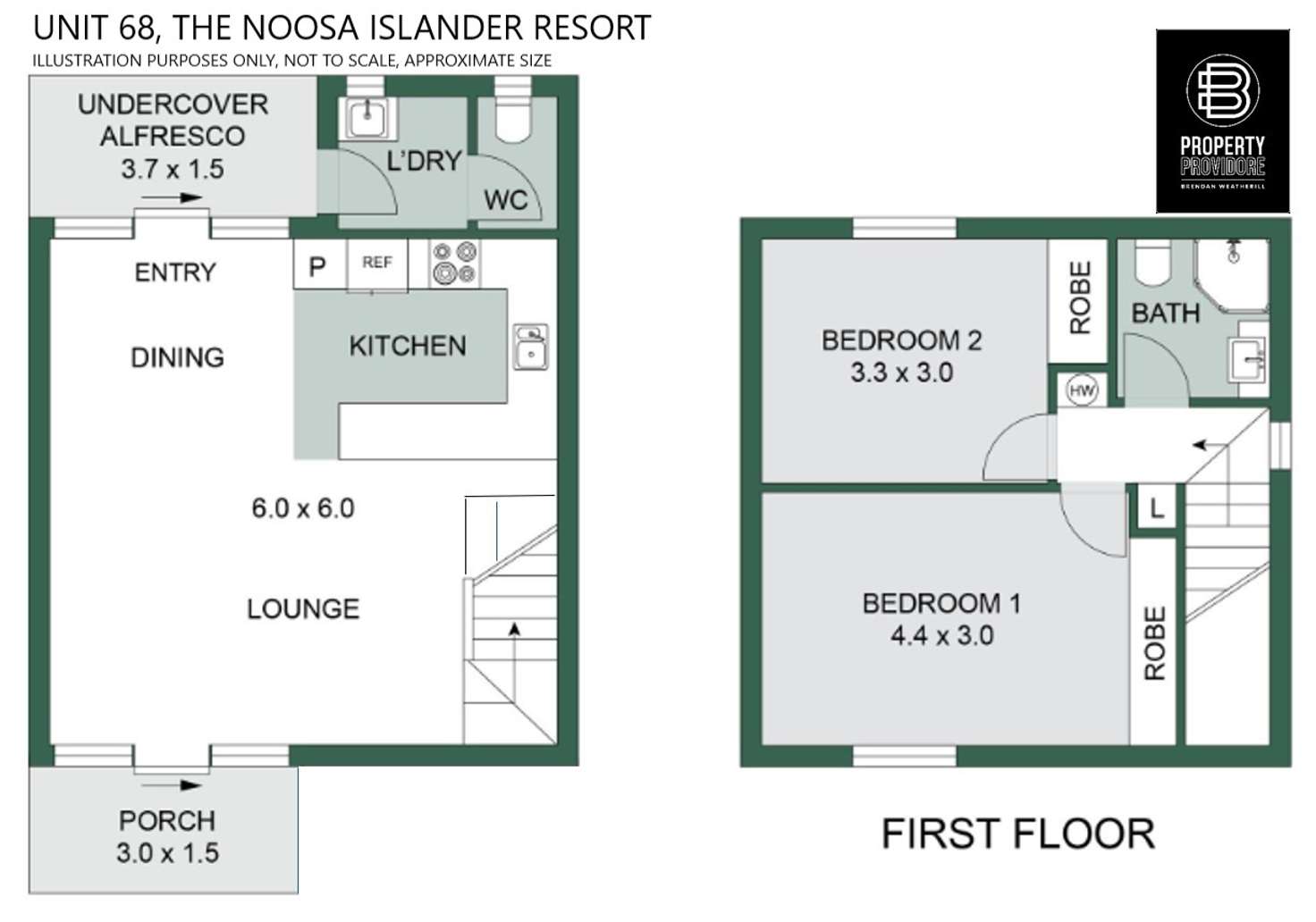 Floorplan of Homely unit listing, 68/187 Gympie Terrace, Noosaville QLD 4566