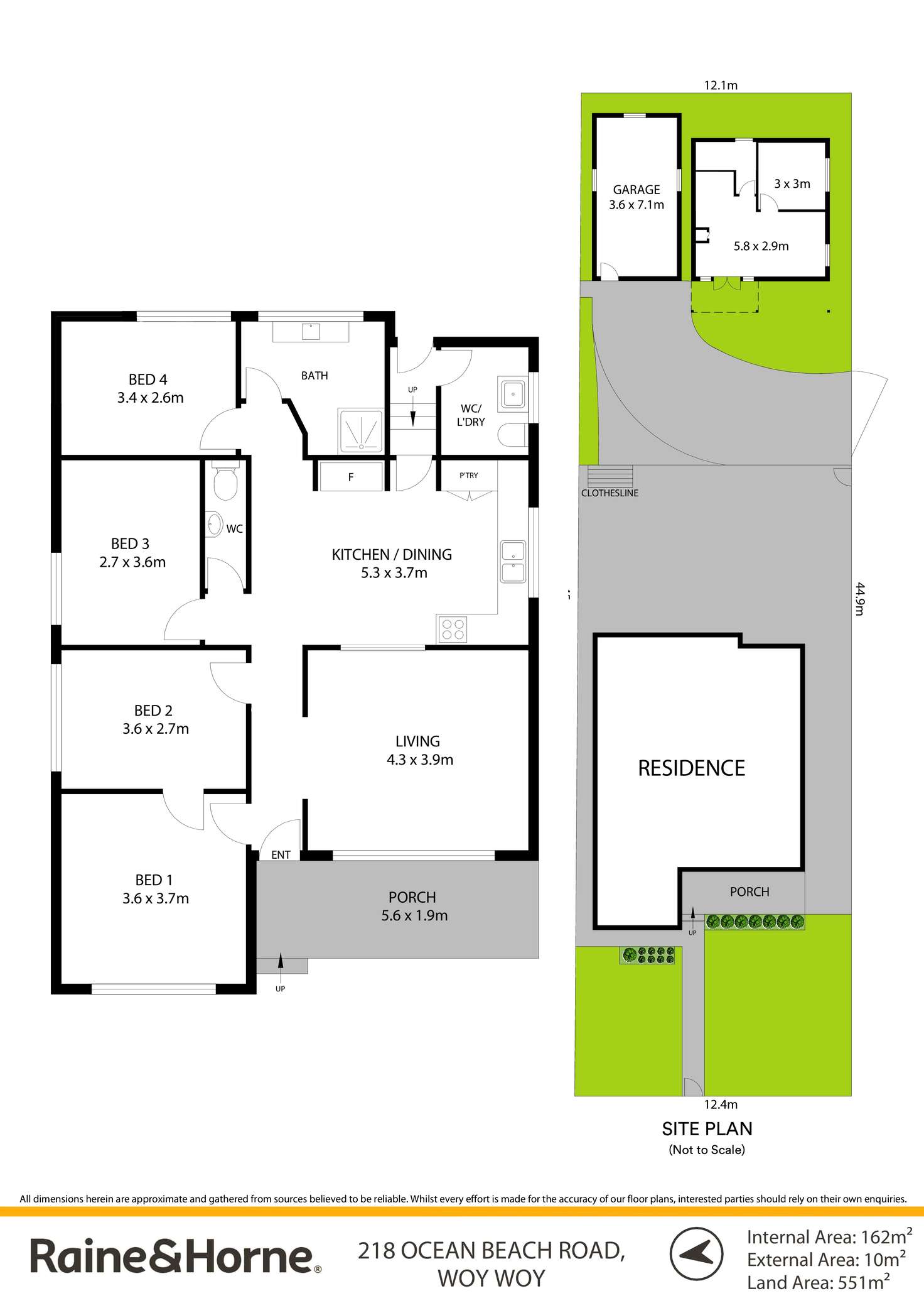 Floorplan of Homely house listing, 218 Ocean Beach Road, Woy Woy NSW 2256