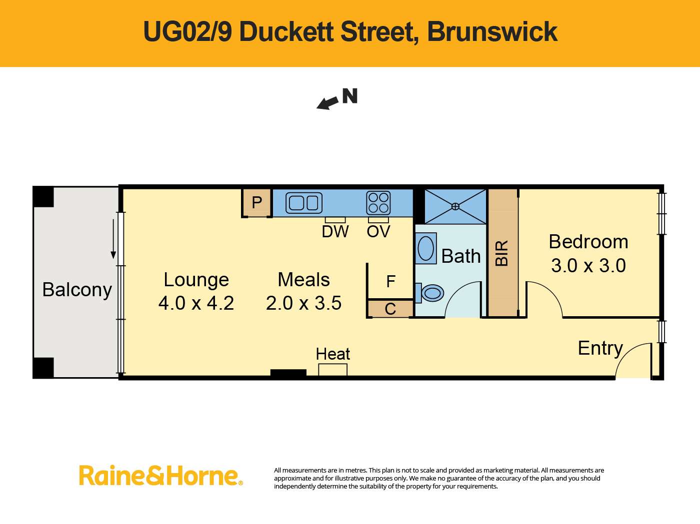 Floorplan of Homely apartment listing, UG02/9 Duckett Street, Brunswick VIC 3056