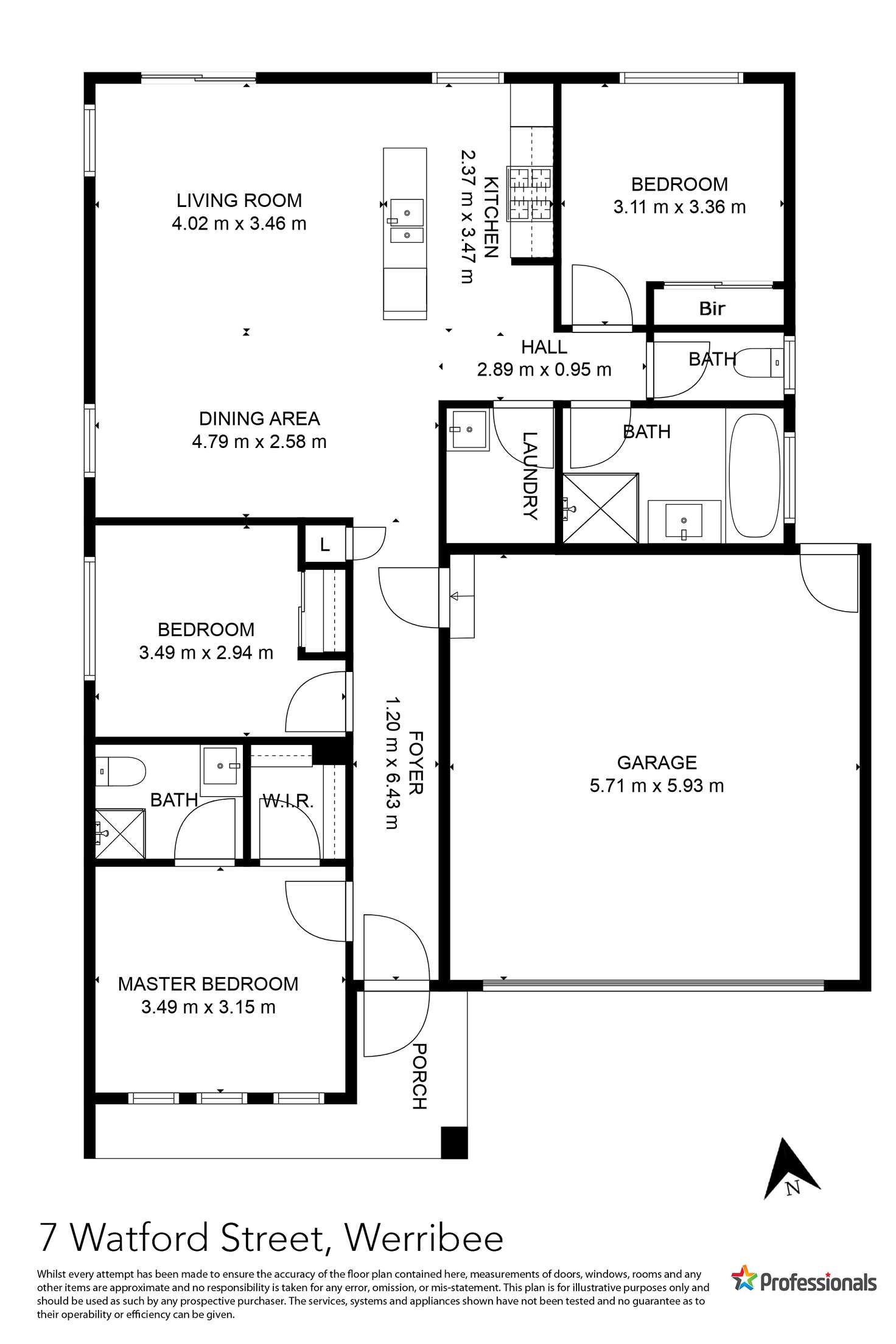 Floorplan of Homely house listing, 7 Watford Street, Werribee VIC 3030