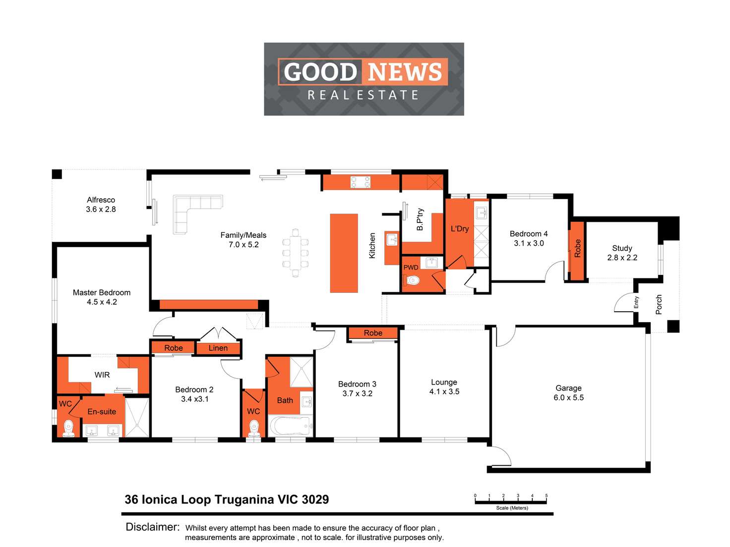 Floorplan of Homely house listing, 36 Ionica Loop, Truganina VIC 3029
