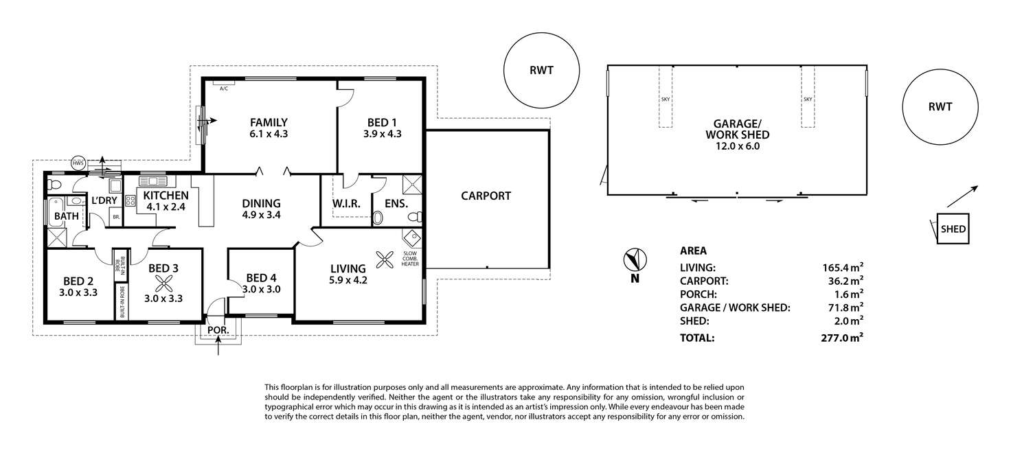Floorplan of Homely house listing, 3 Charles Street, Woodside SA 5244