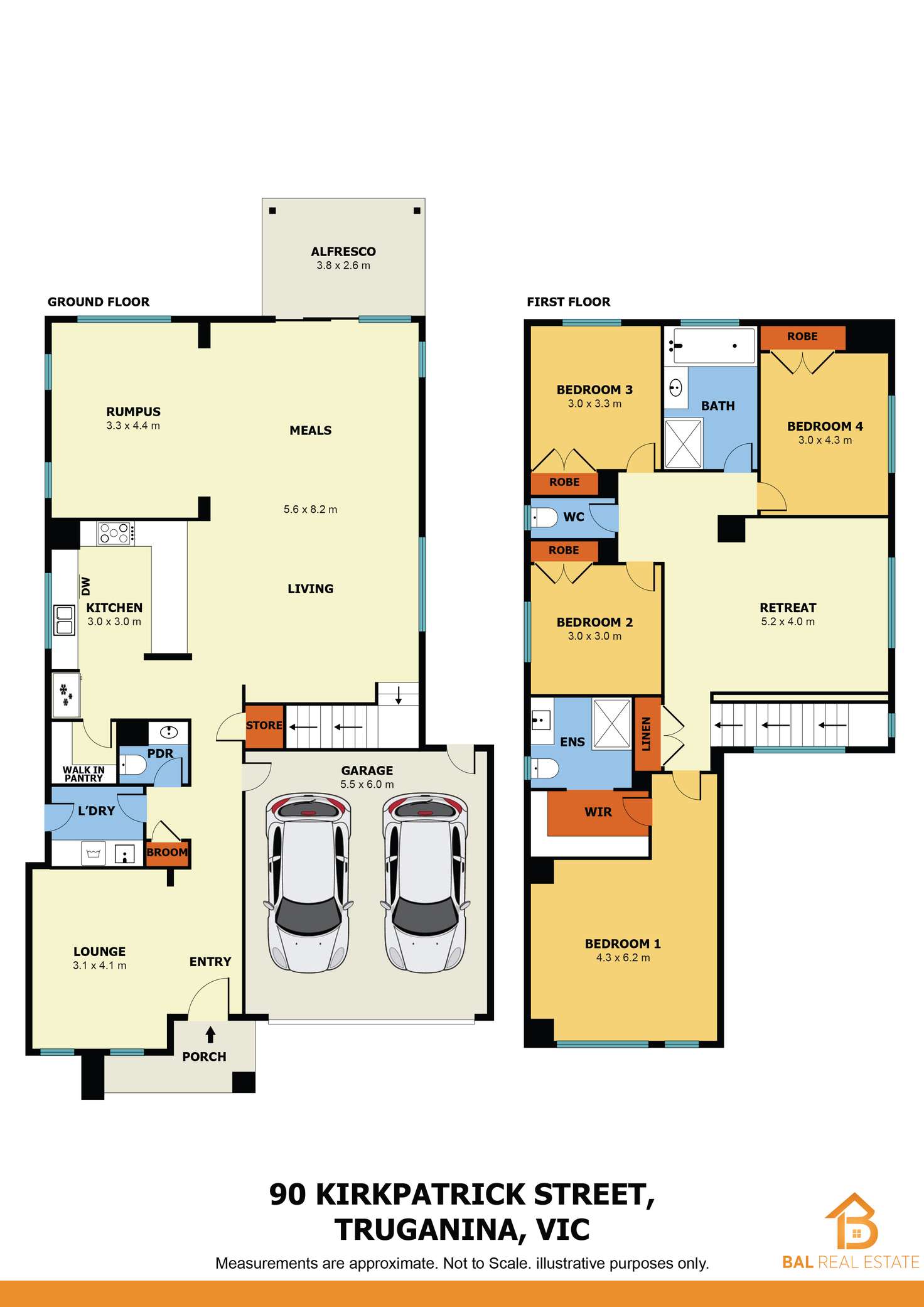Floorplan of Homely house listing, 90 Kirkpatrick Boulevard, Truganina VIC 3029