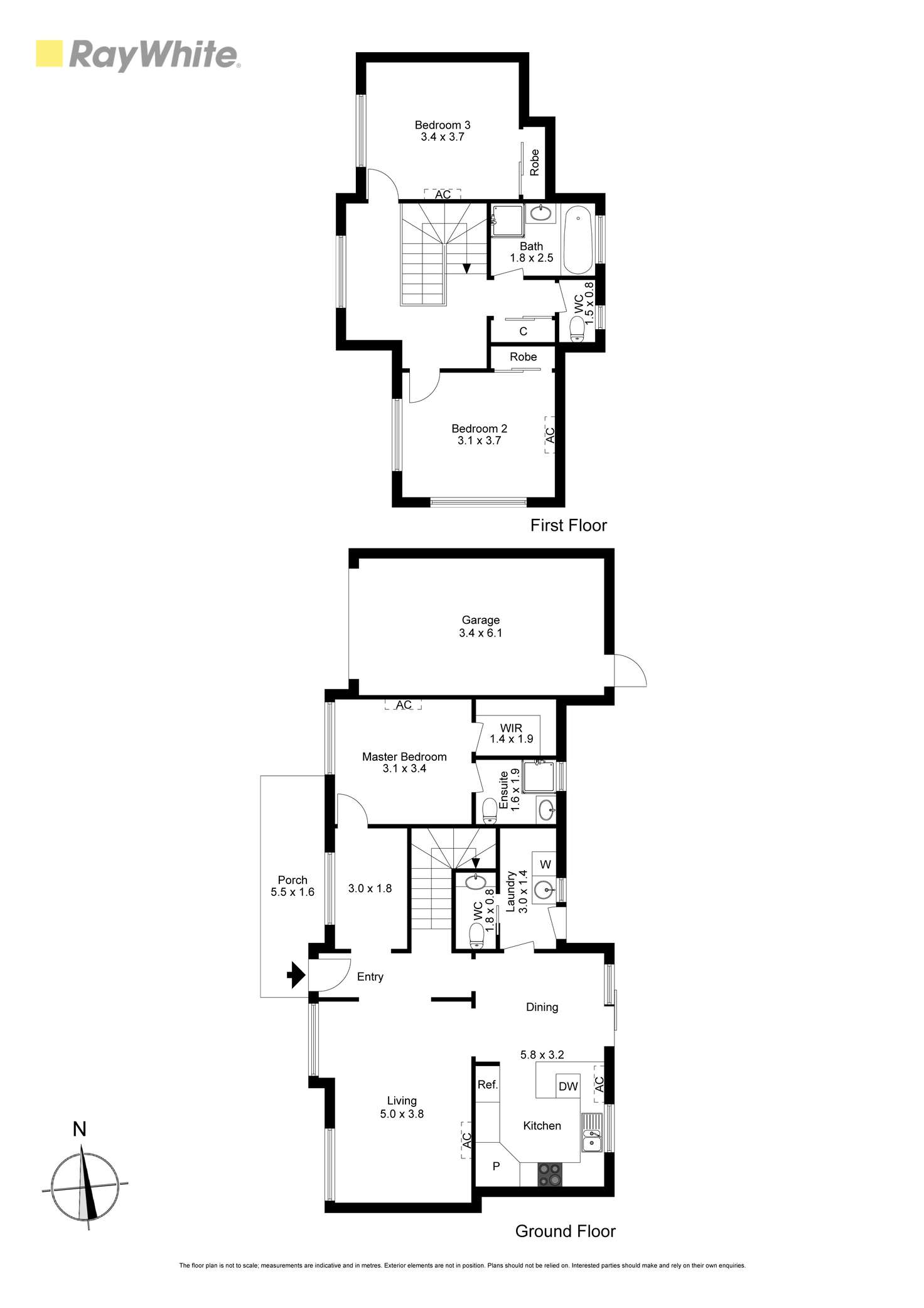 Floorplan of Homely townhouse listing, 1/20 Garnet Street, Essendon West VIC 3040