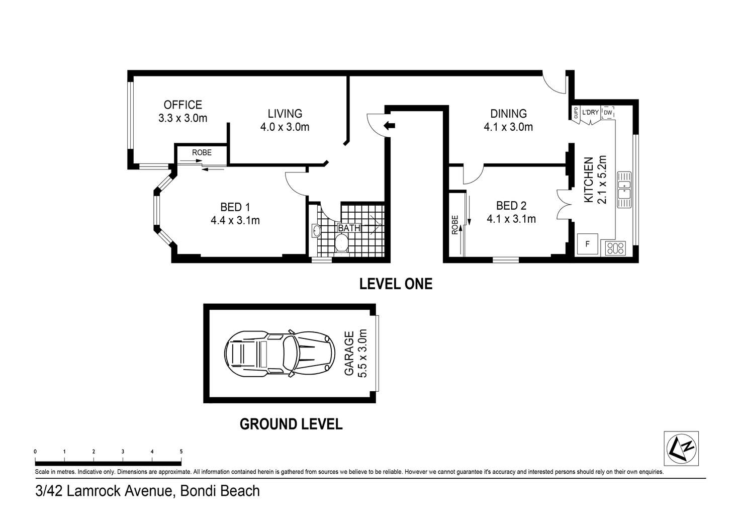Floorplan of Homely apartment listing, 3/42 Lamrock Avenue, Bondi Beach NSW 2026