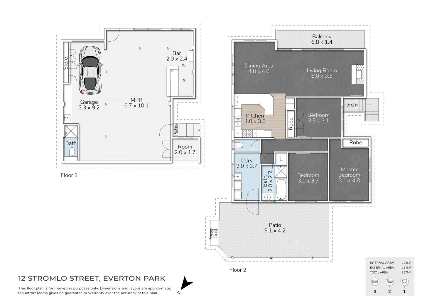 Floorplan of Homely house listing, 12 Stromlo Street, Everton Park QLD 4053