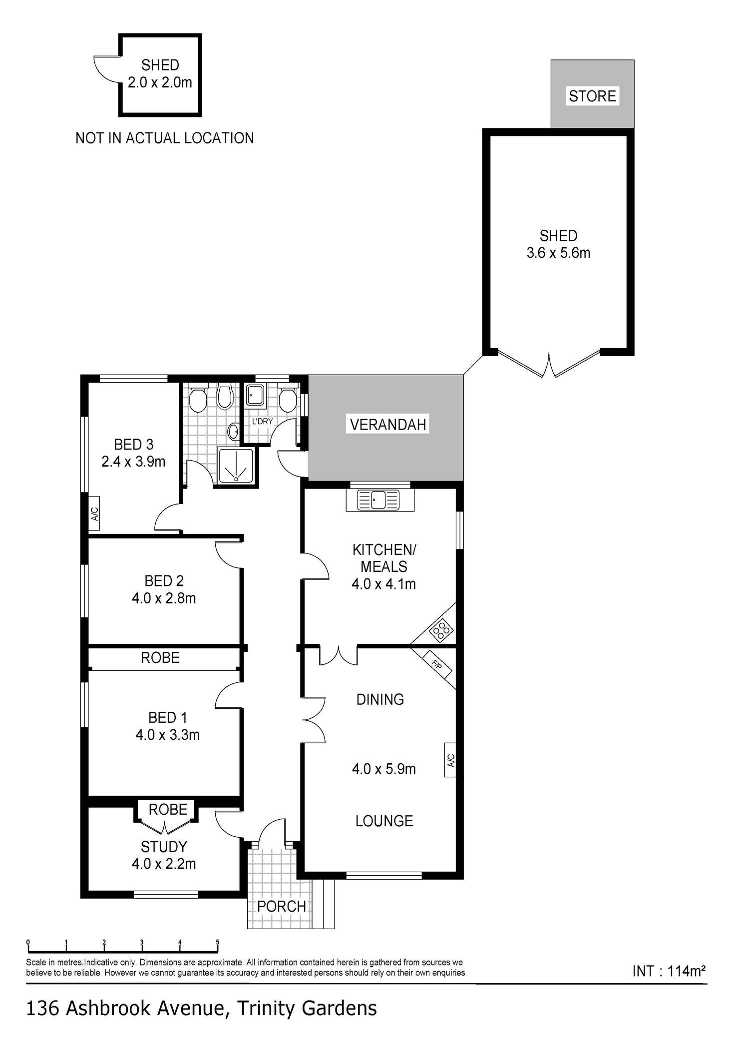 Floorplan of Homely house listing, 136 Ashbrook Avenue, Trinity Gardens SA 5068