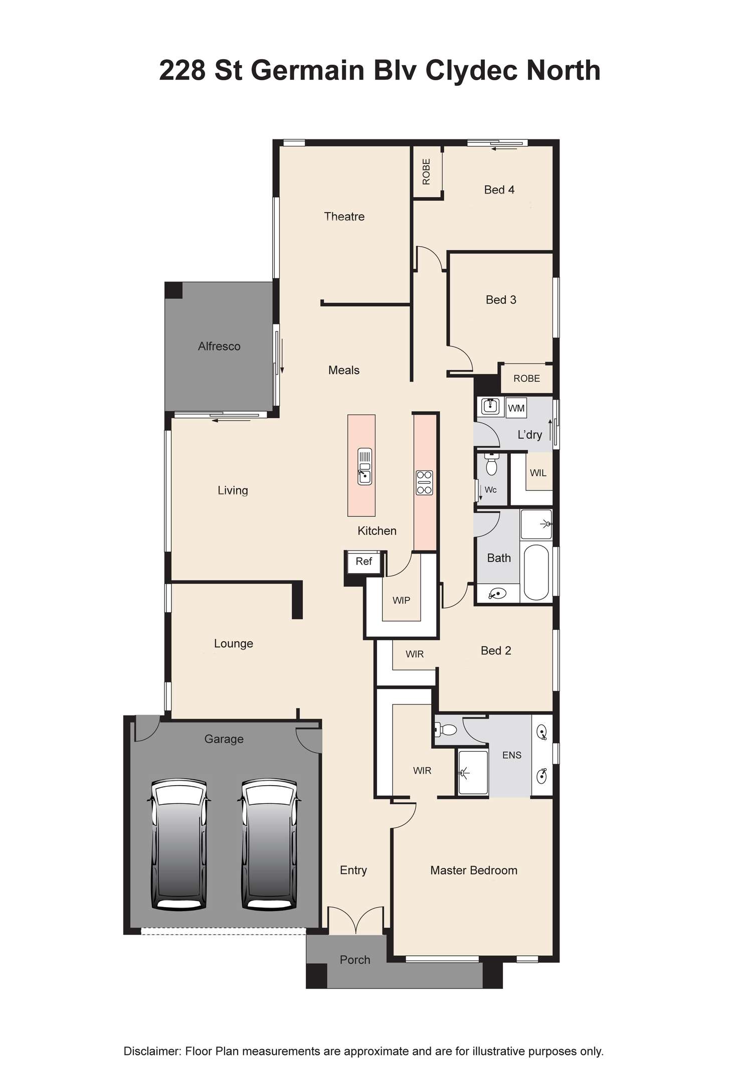 Floorplan of Homely house listing, 228 St Germain Boulevard, Clyde North VIC 3978