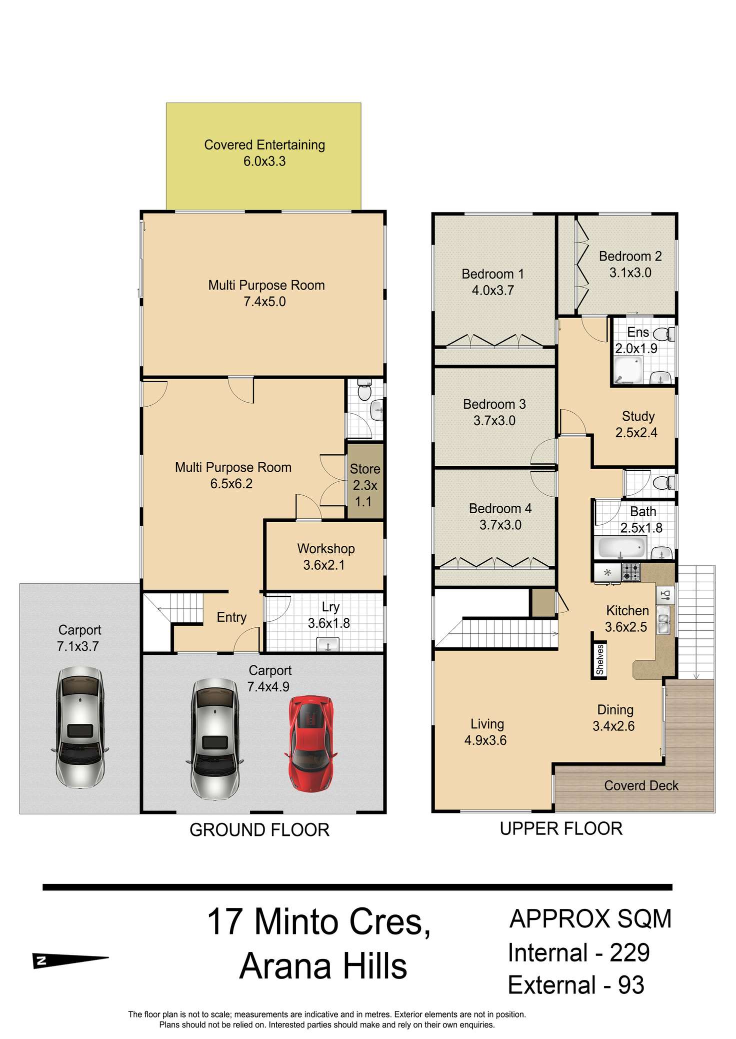 Floorplan of Homely house listing, 17 Minto Crescent, Arana Hills QLD 4054