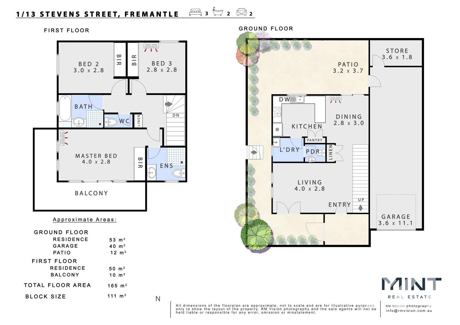Floorplan of Homely house listing, 1/13 Stevens Street, Fremantle WA 6160