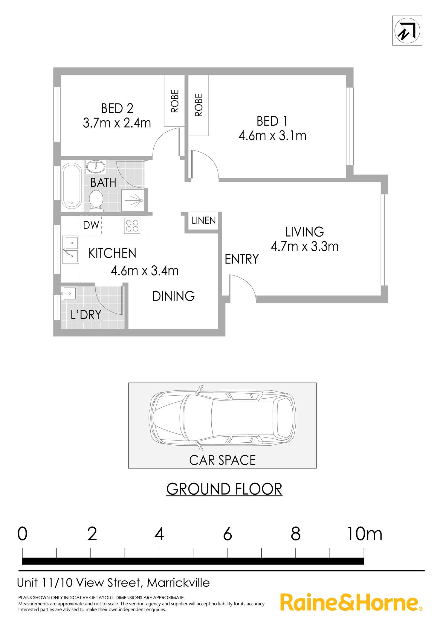 Floorplan of Homely apartment listing, 11/10 View Street, Marrickville NSW 2204