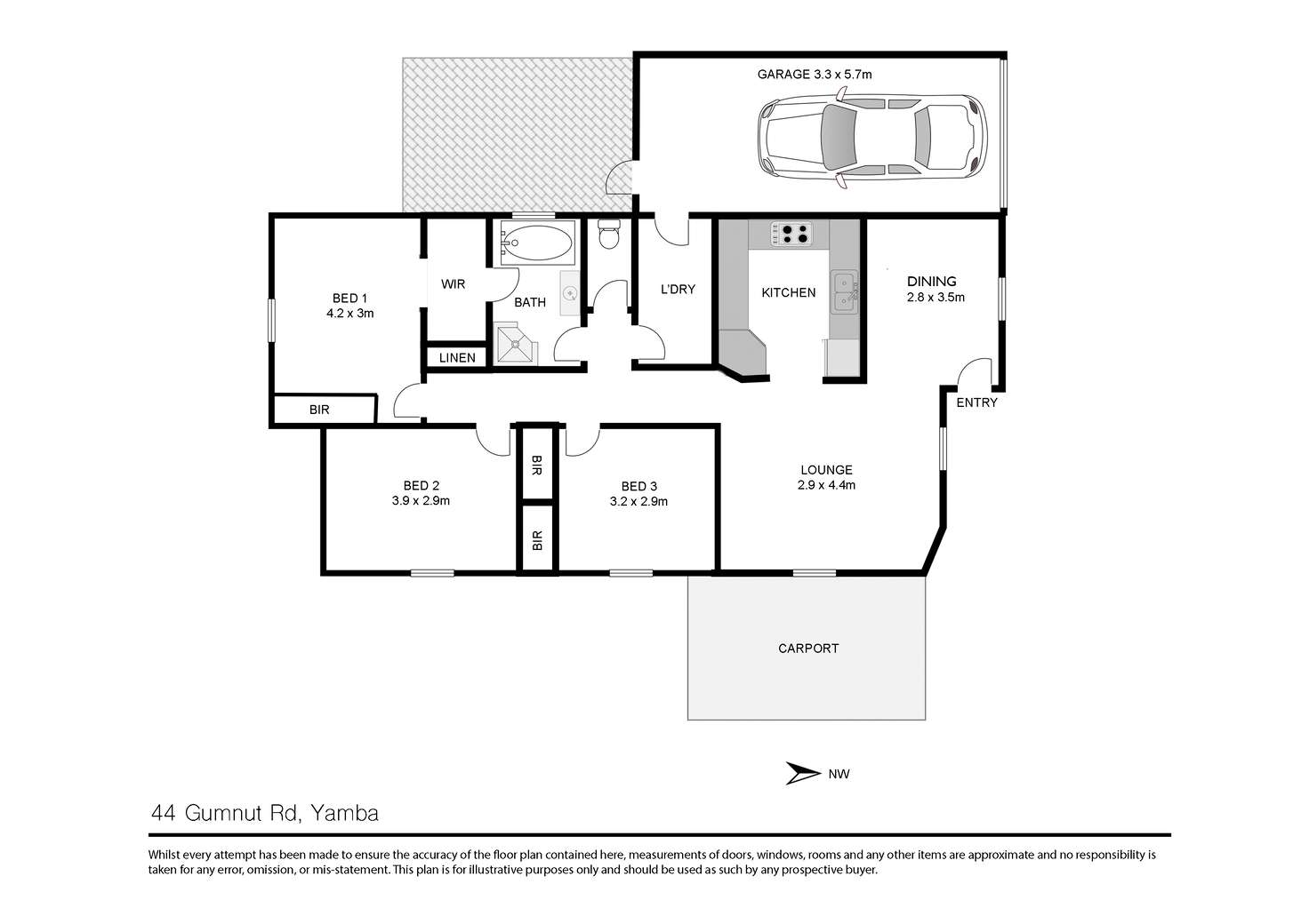 Floorplan of Homely house listing, 44 Gumnut Road, Yamba NSW 2464