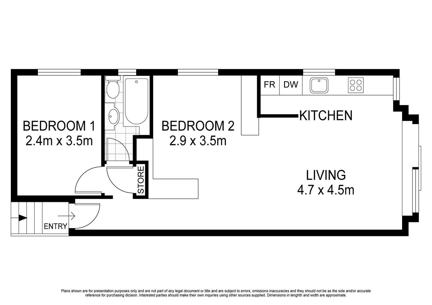 Floorplan of Homely apartment listing, 4/140 Brighton Boulevard, North Bondi NSW 2026