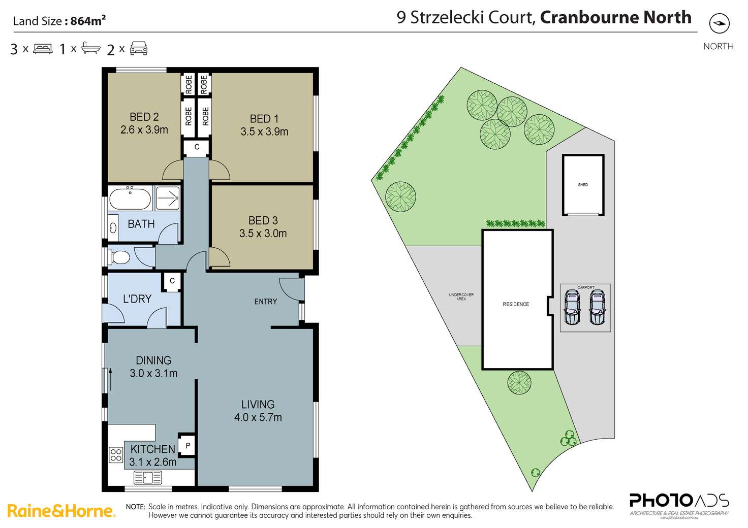 Floorplan of Homely house listing, 9 Strzelecki Court, Cranbourne North VIC 3977