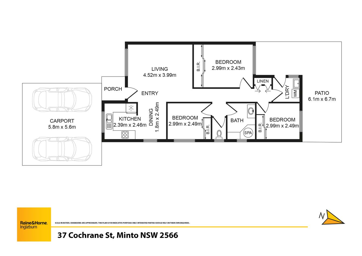 Floorplan of Homely house listing, 37 Cochrane Street, Minto NSW 2566