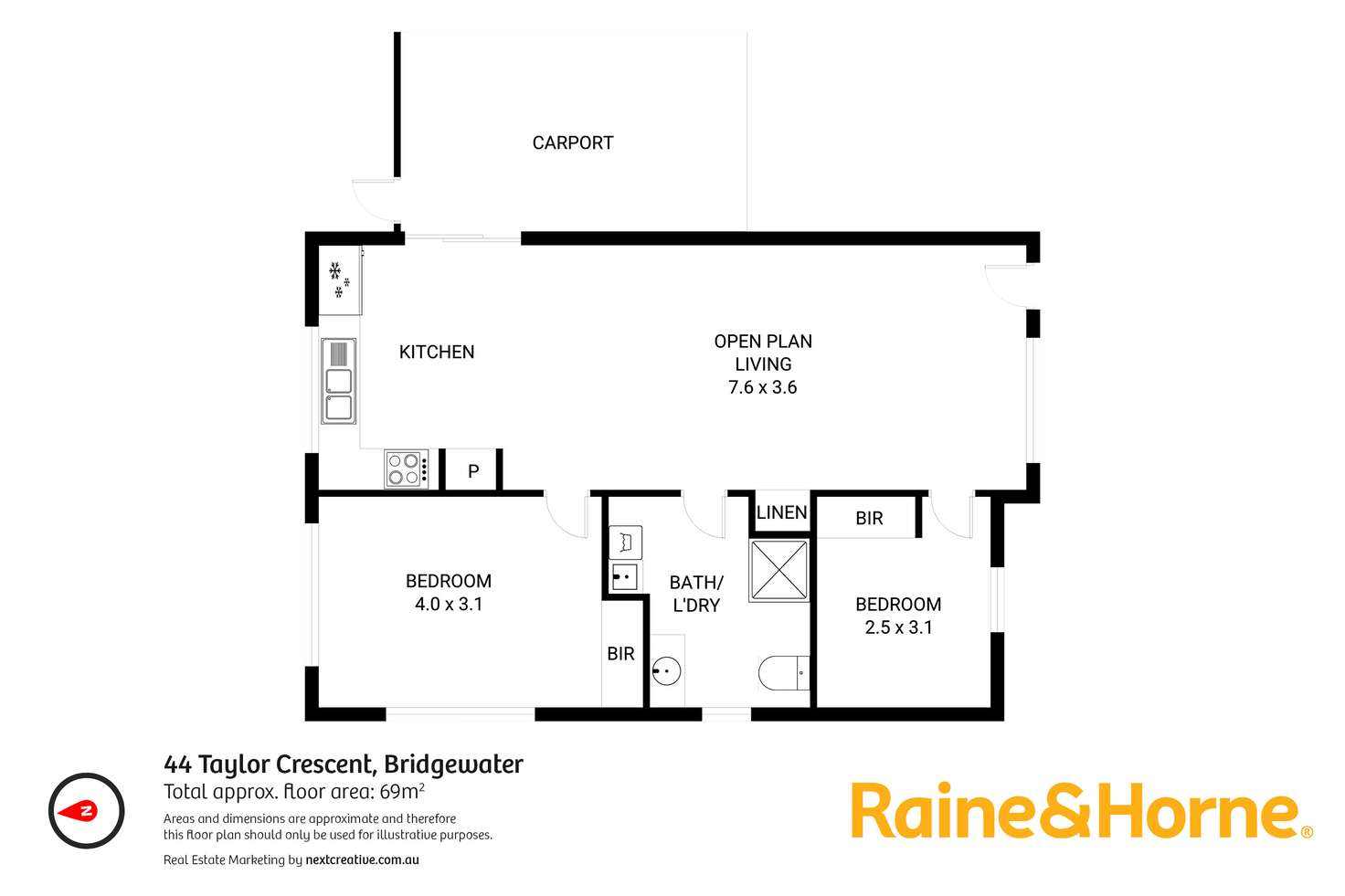 Floorplan of Homely house listing, 44 Taylor Crescent, Bridgewater TAS 7030