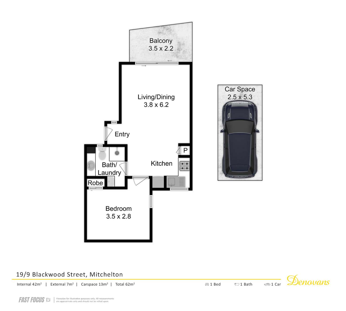Floorplan of Homely apartment listing, 19/9 Blackwood Street, Mitchelton QLD 4053