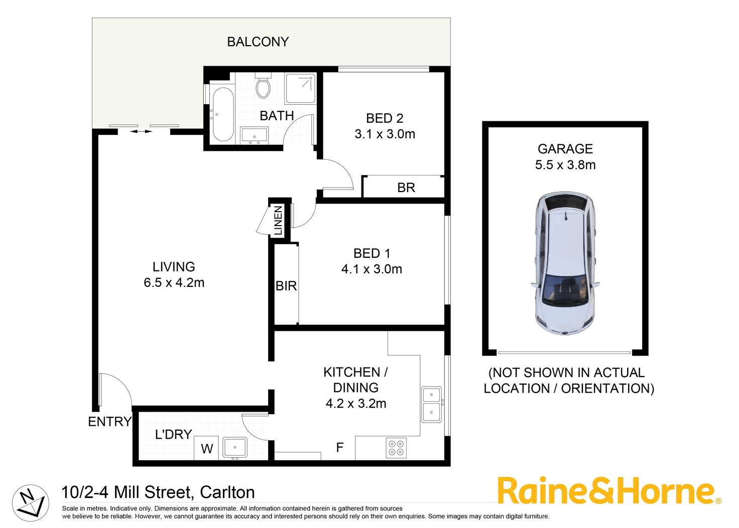 Floorplan of Homely unit listing, 10/2-4 Mill Street, Carlton NSW 2218