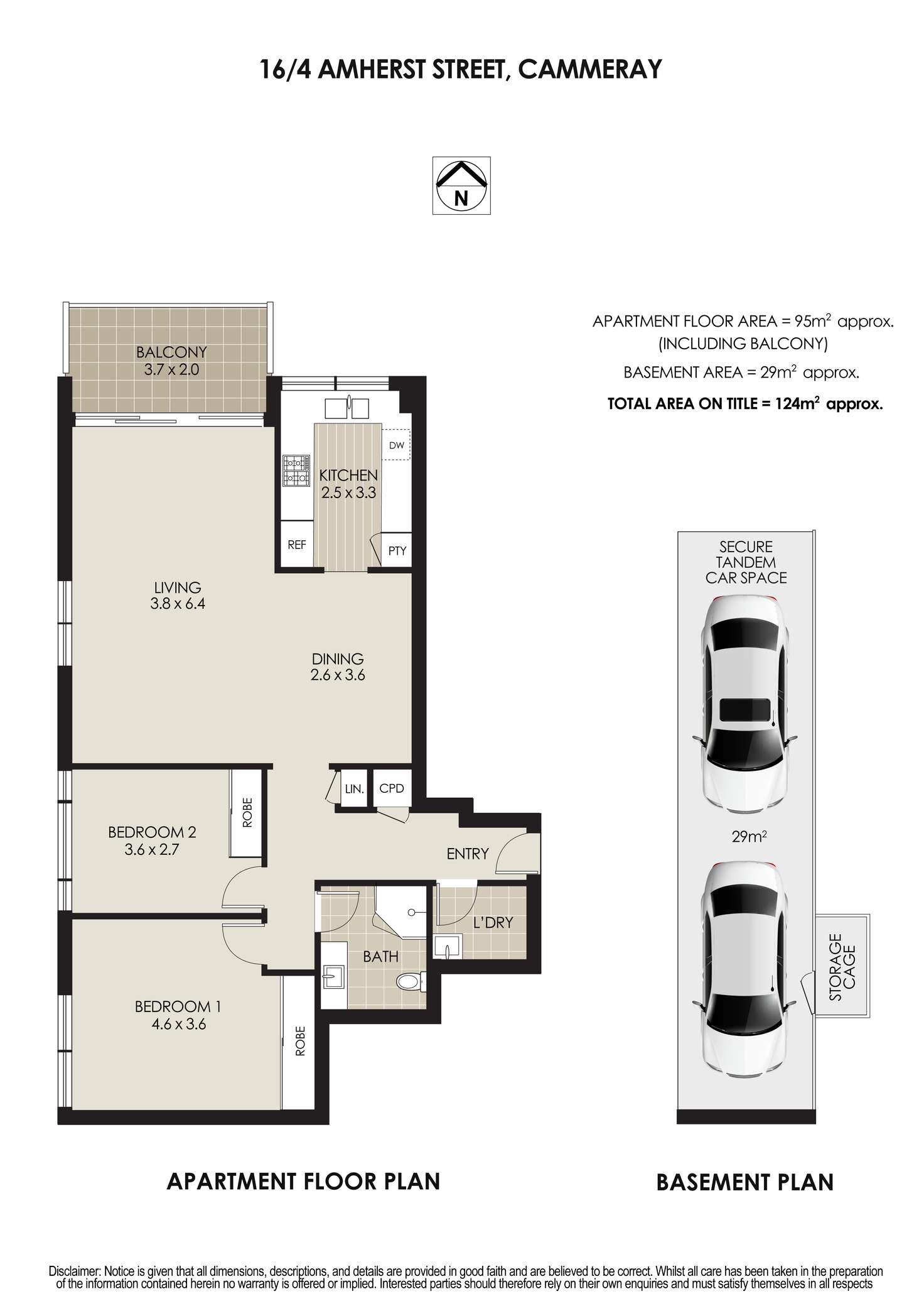 Floorplan of Homely apartment listing, 16/4 Amherst Street, Cammeray NSW 2062