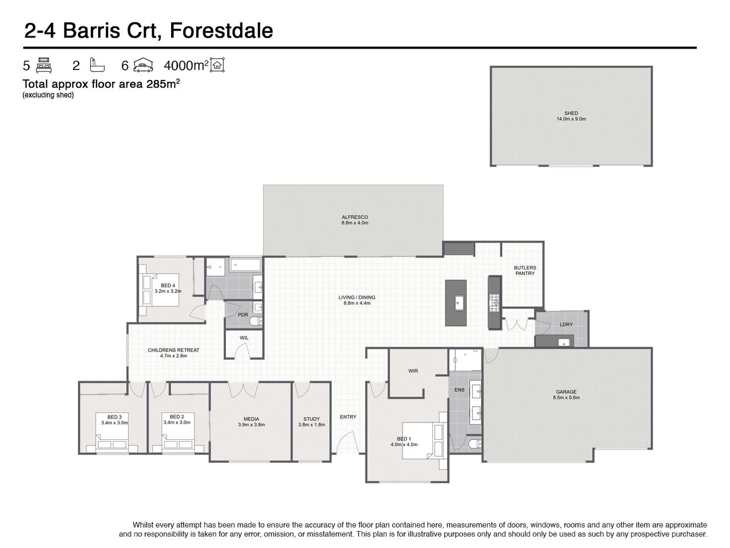 Floorplan of Homely house listing, 2-4 Barris Court, Forestdale QLD 4118