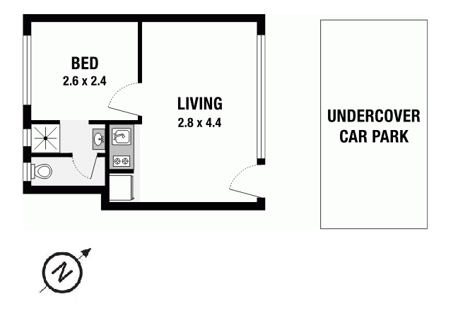 Floorplan of Homely apartment listing, 2/4 Wando Grove, St Kilda East VIC 3183