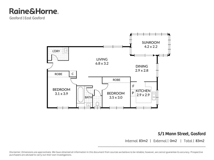 Floorplan of Homely unit listing, 5/1 Mann Street, Gosford NSW 2250