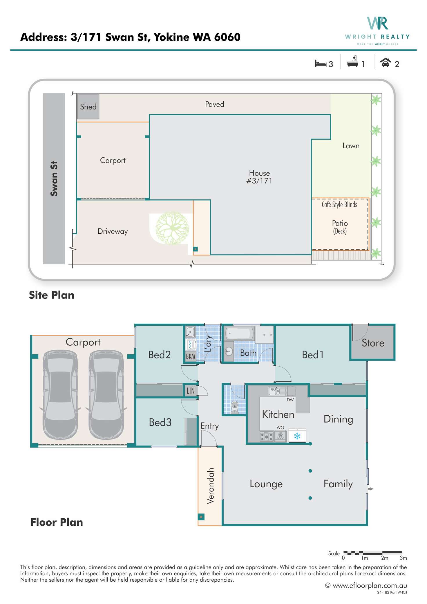 Floorplan of Homely house listing, 3/171 Swan Street, Yokine WA 6060