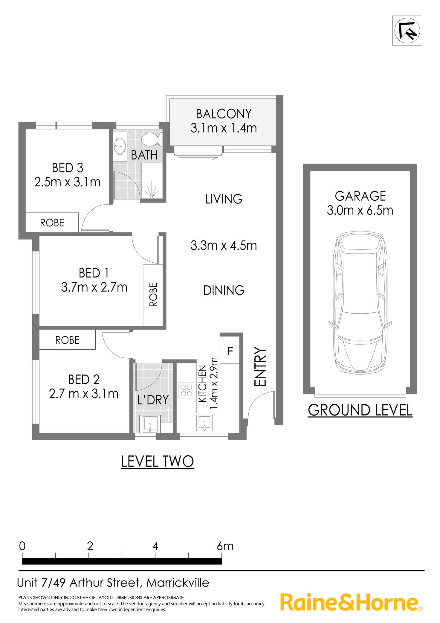 Floorplan of Homely unit listing, 7/49-51 Arthur Street, Marrickville NSW 2204