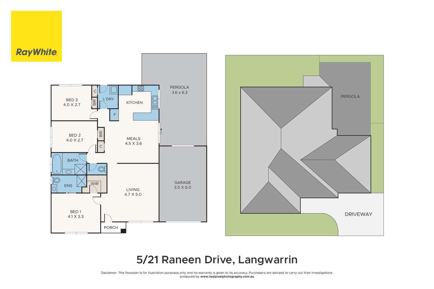 Floorplan of Homely unit listing, 5/21 Raneen Drive, Langwarrin VIC 3910