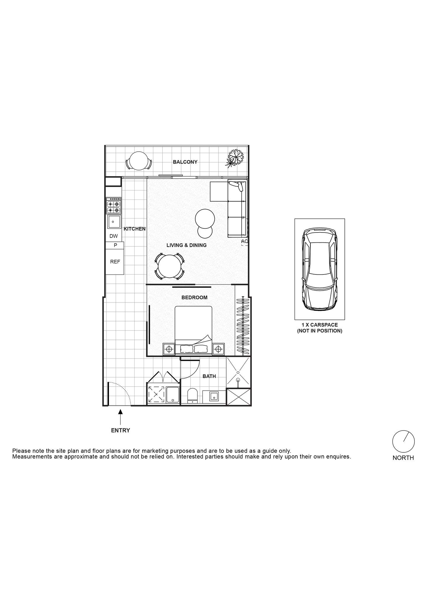 Floorplan of Homely apartment listing, 1503/8 Downie Street, Melbourne VIC 3000