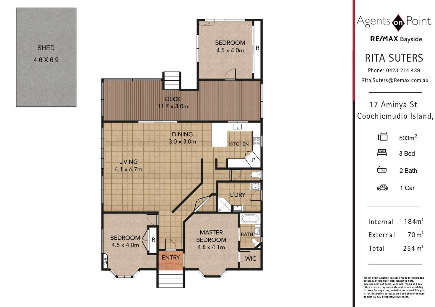 Floorplan of Homely house listing, 17 Aminya Street, Coochiemudlo Island QLD 4184