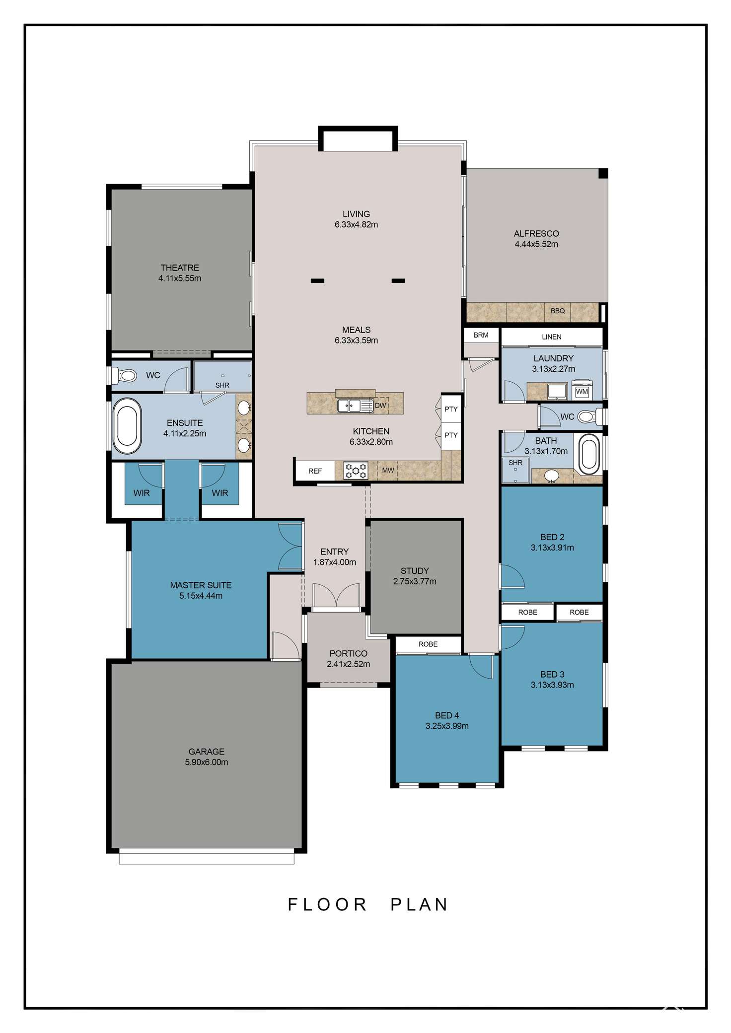 Floorplan of Homely house listing, 7 Falkner Road, Harrisdale WA 6112