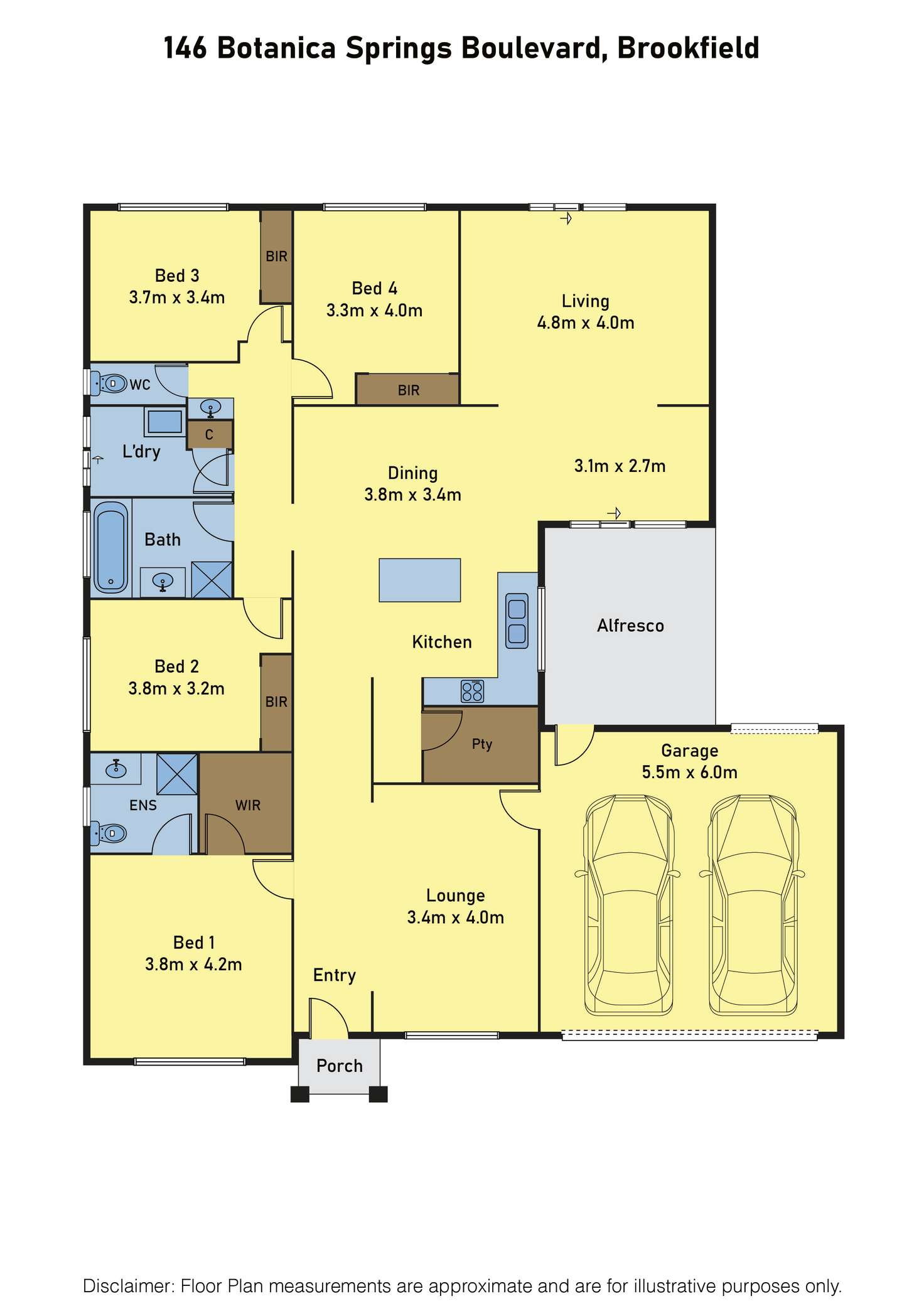 Floorplan of Homely house listing, 146 Botanica Springs Boulevard, Brookfield VIC 3338