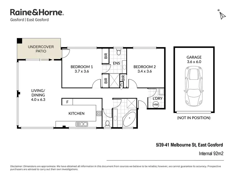 Floorplan of Homely apartment listing, 5/39-43 Melbourne St, East Gosford NSW 2250