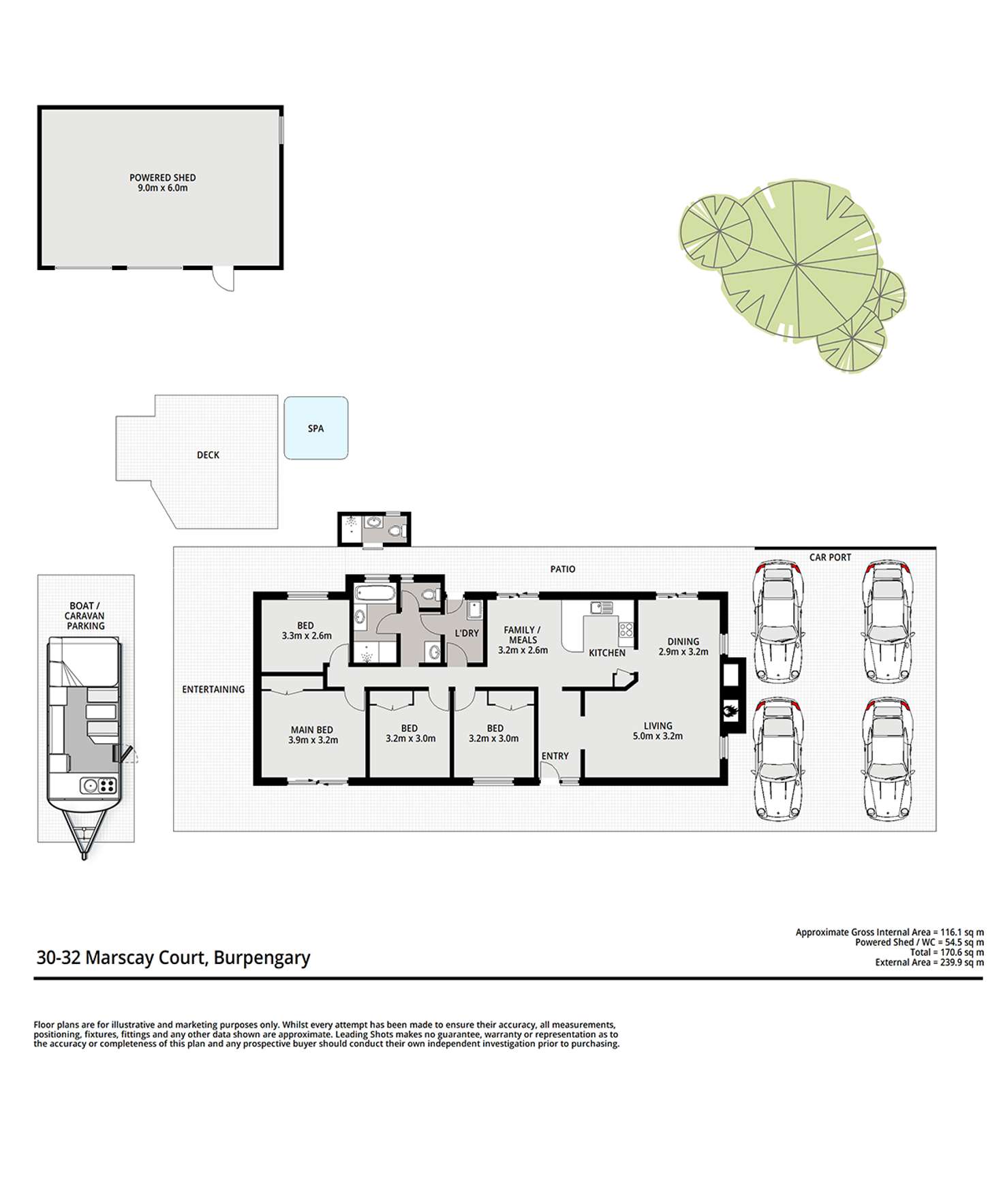 Floorplan of Homely house listing, 30-32 Marscay Court, Burpengary QLD 4505