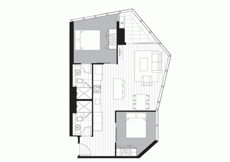 Floorplan of Homely apartment listing, 811/33 Rose Lane, Melbourne VIC 3000