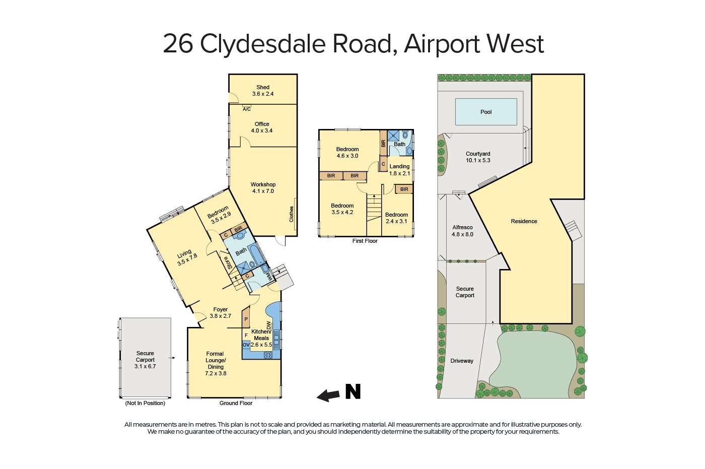 Floorplan of Homely house listing, 26 Clydesdale Road, Airport West VIC 3042