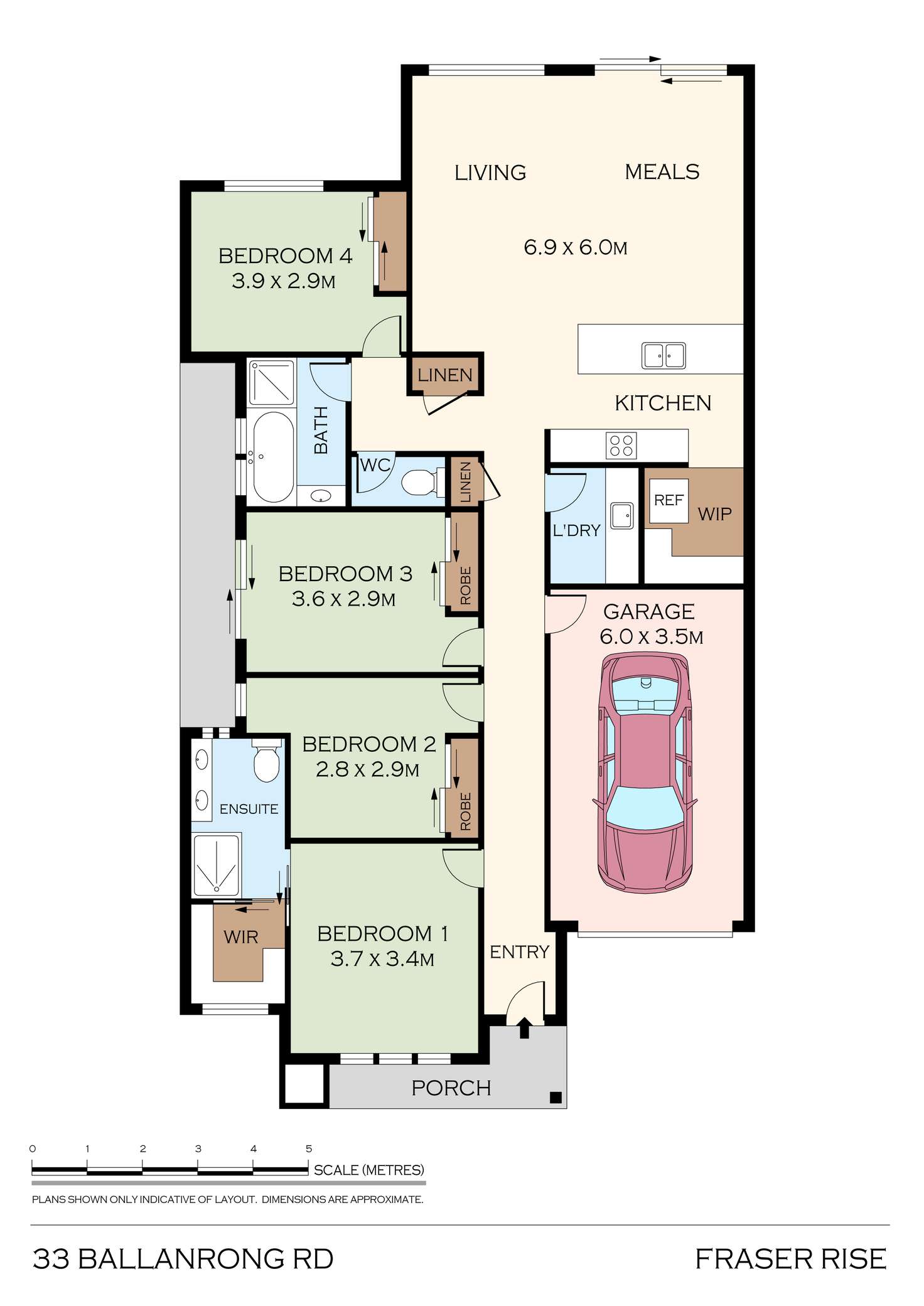 Floorplan of Homely house listing, 33 Ballanrong road, Bonnie Brook VIC 3335