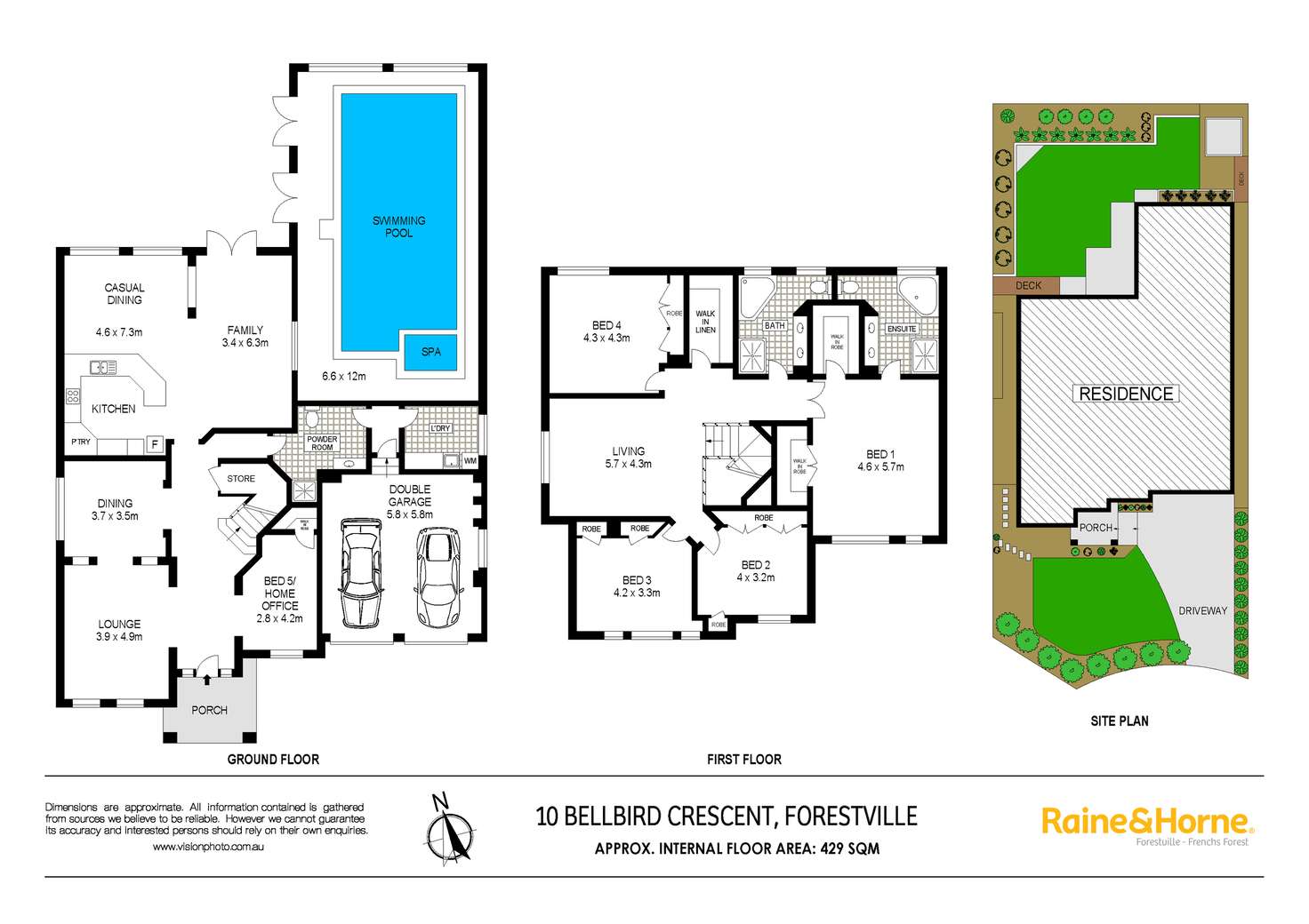Floorplan of Homely house listing, 10 Bellbird Crescent, Forestville NSW 2087