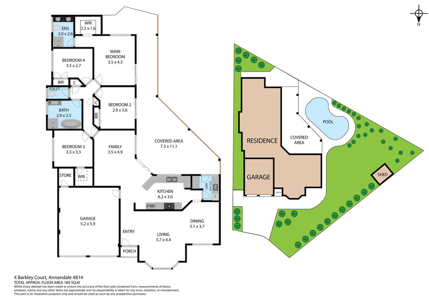 Floorplan of Homely house listing, 4 Barkley Court, Annandale QLD 4814