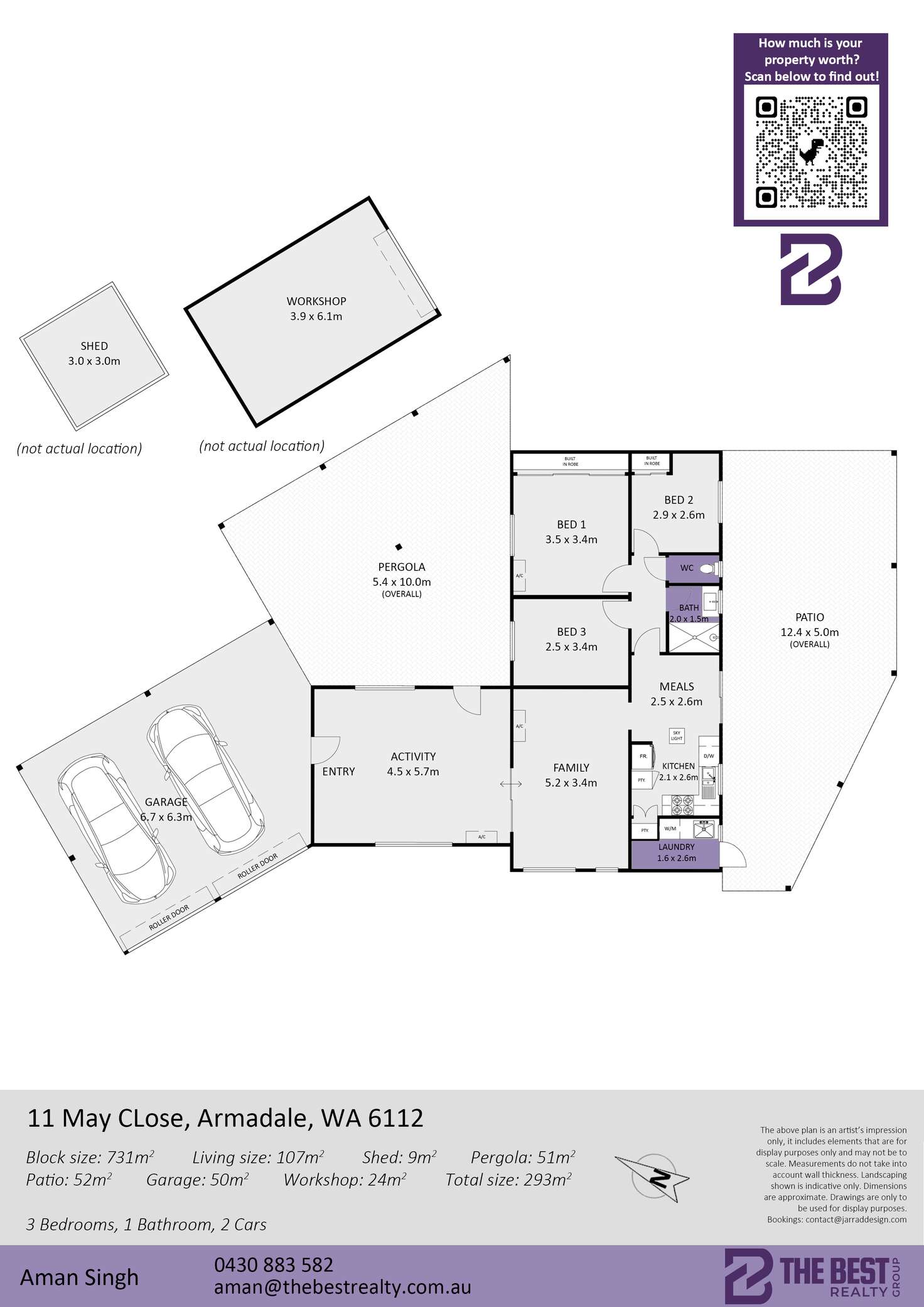 Floorplan of Homely house listing, 11 May Close, Armadale WA 6112
